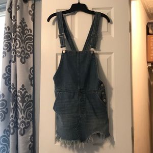 Denim Overall Dress with Buckles from Free People